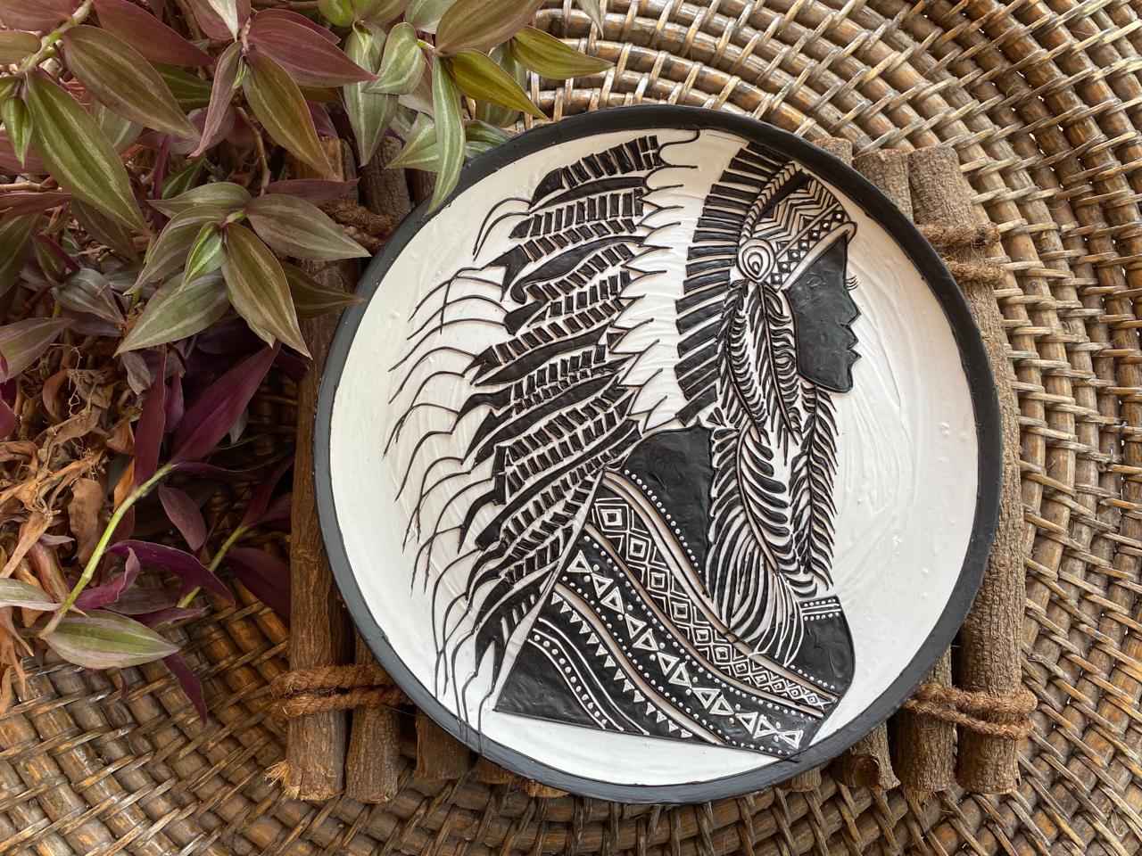 Tribal Wisdom – Native Spirit Wall Plate by Culture Aisle India