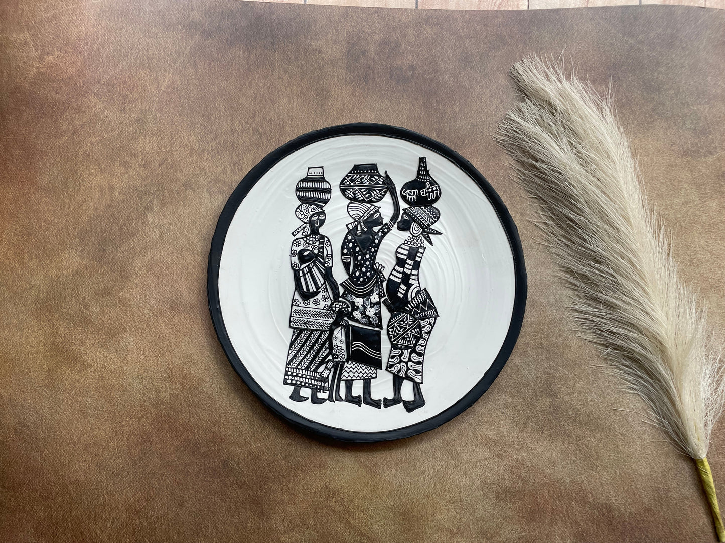 Sisterhood of the Savannah – Tribal Women Wall Plate