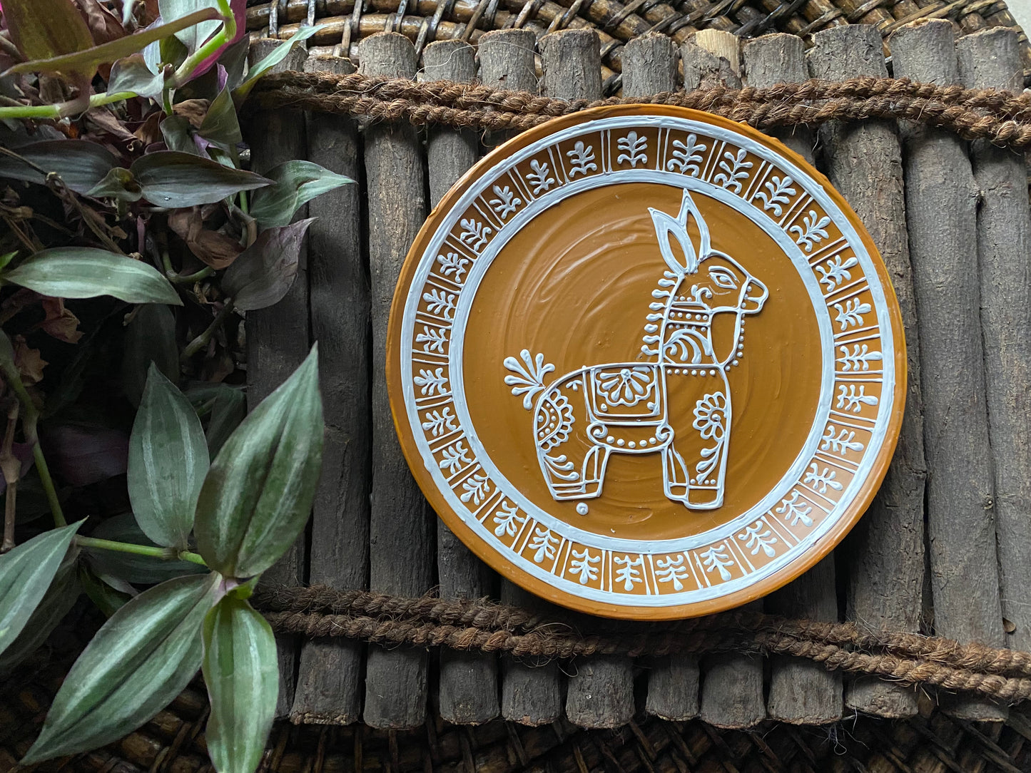 Bankura Baadal – Handcrafted Wallplate with Tribal Horse Motif| Culture Aisle India
