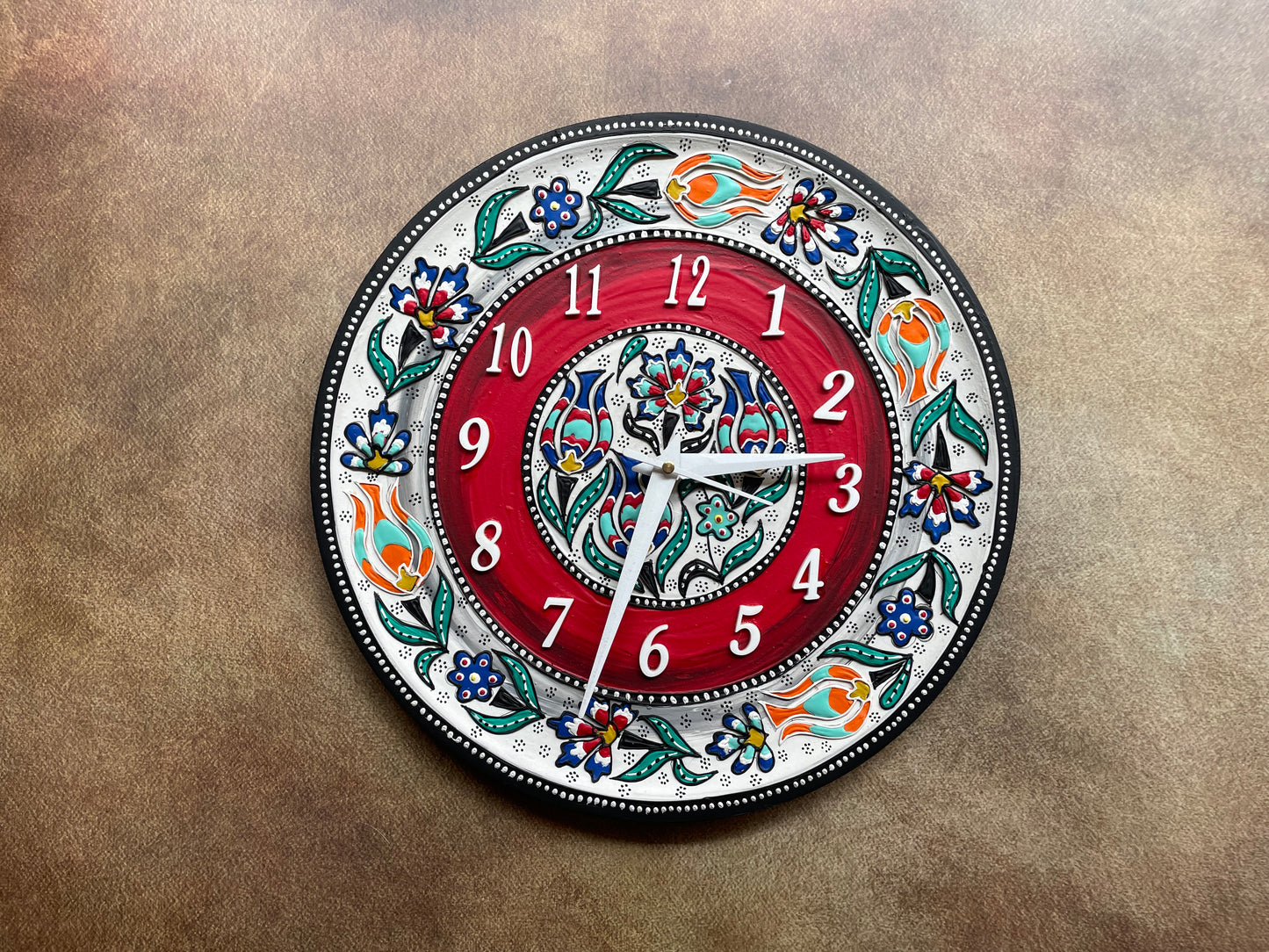 Crimson Raga – Handcrafted Red Wall Plate by Culture Aisle India