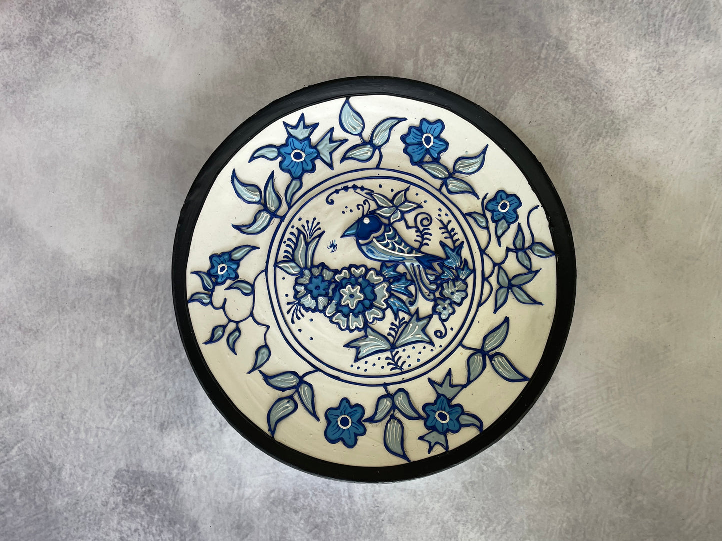 Bluebird Harmony – Handcrafted 7.5" Inches Ceramic Wall Plate | Culture Aisle India