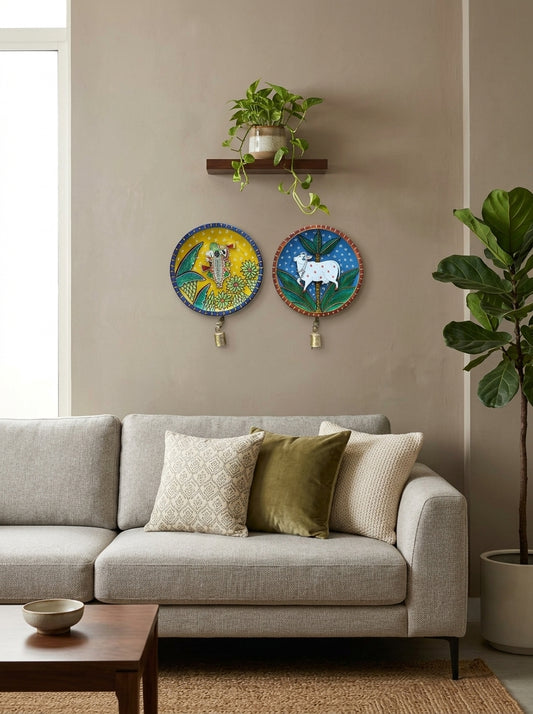 Handcrafted Wall Plate Set (2 Pieces)