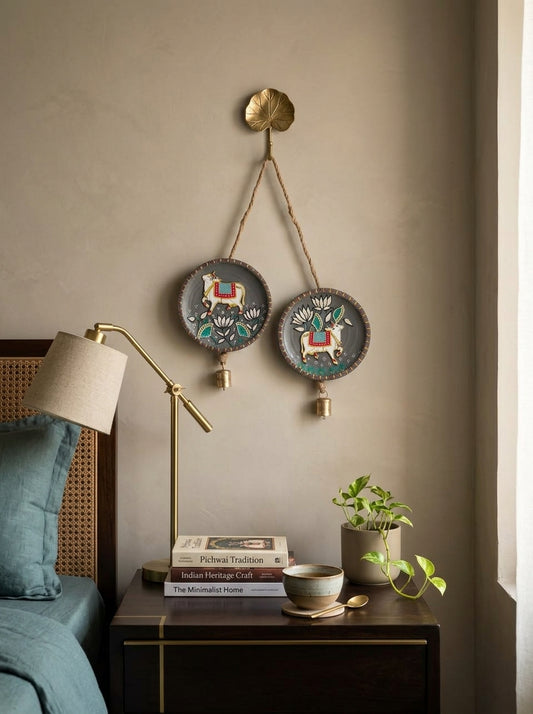 Handcrafted Wall Plate Set (2 Pieces)