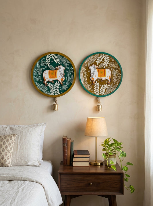 Handcrafted Wall Plate Set (2 Pieces)