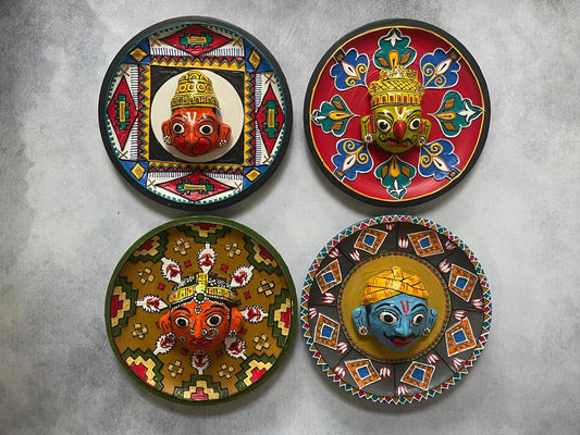 Cherial Mask Wall Plate (Blue)