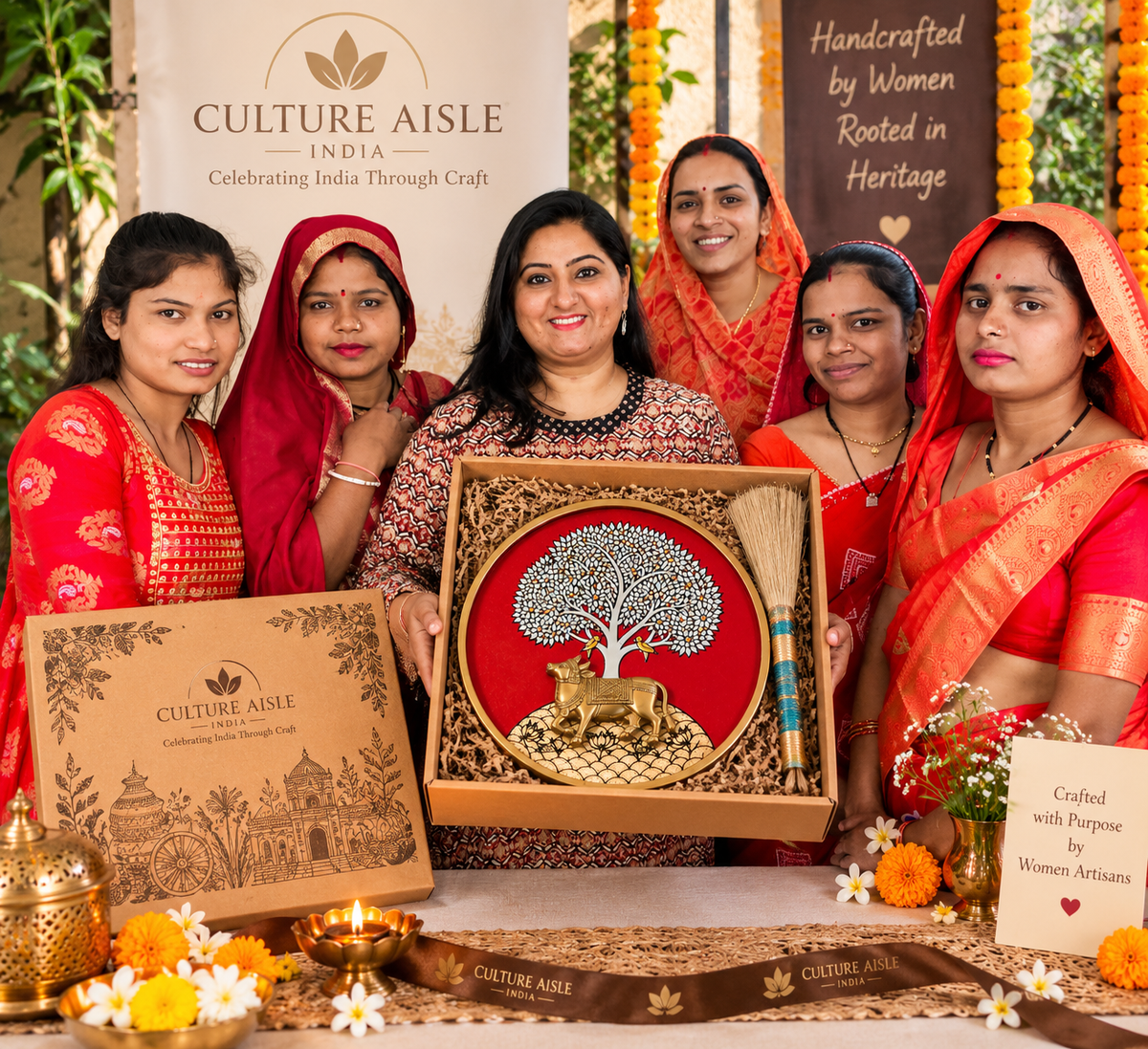 Tree of Heritage – Handcrafted 3D Wall Plate Gift Hamper / Culture Aisle India