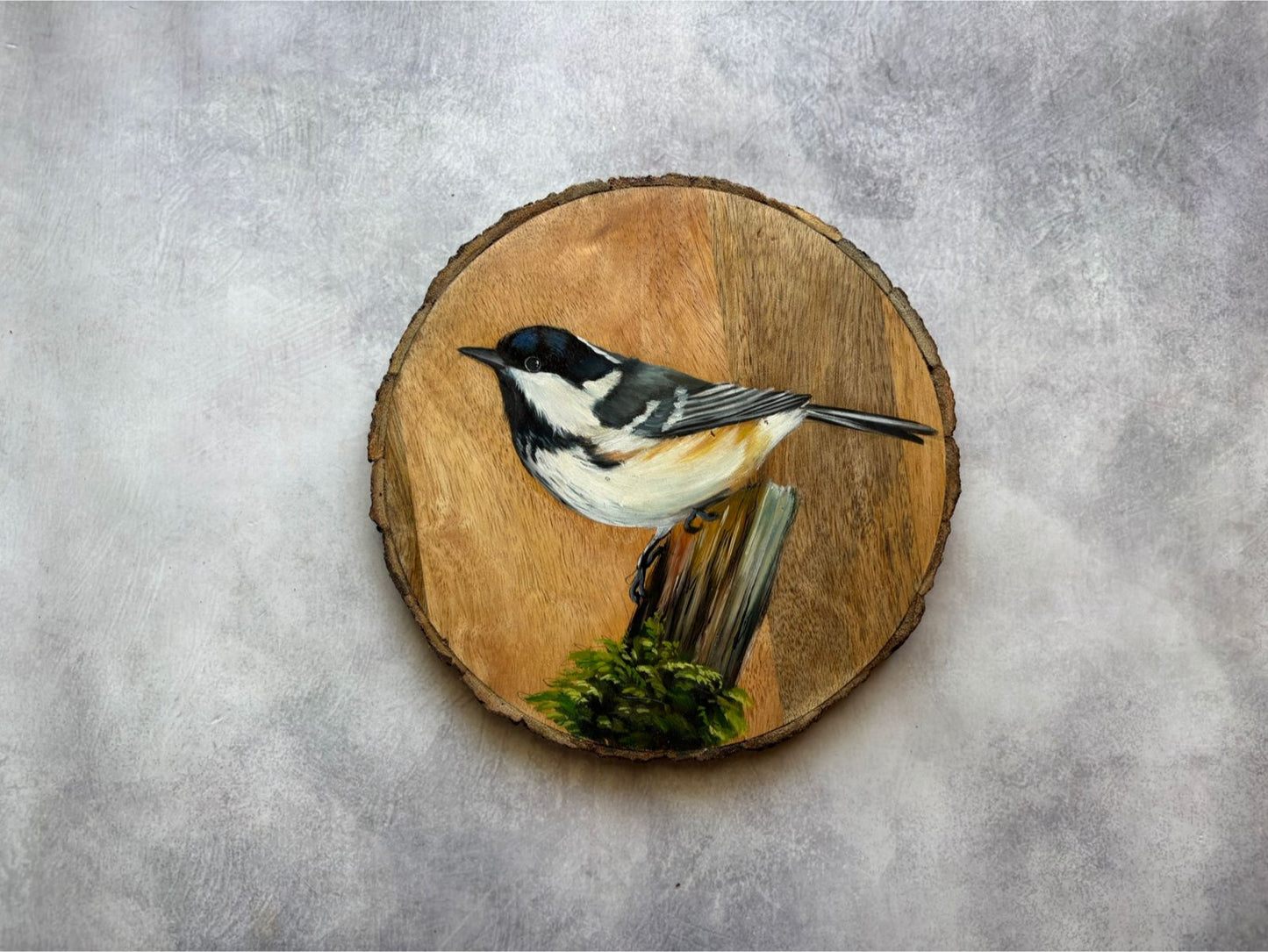 Sparrow Essence – Handcrafted Wooden Wallplate