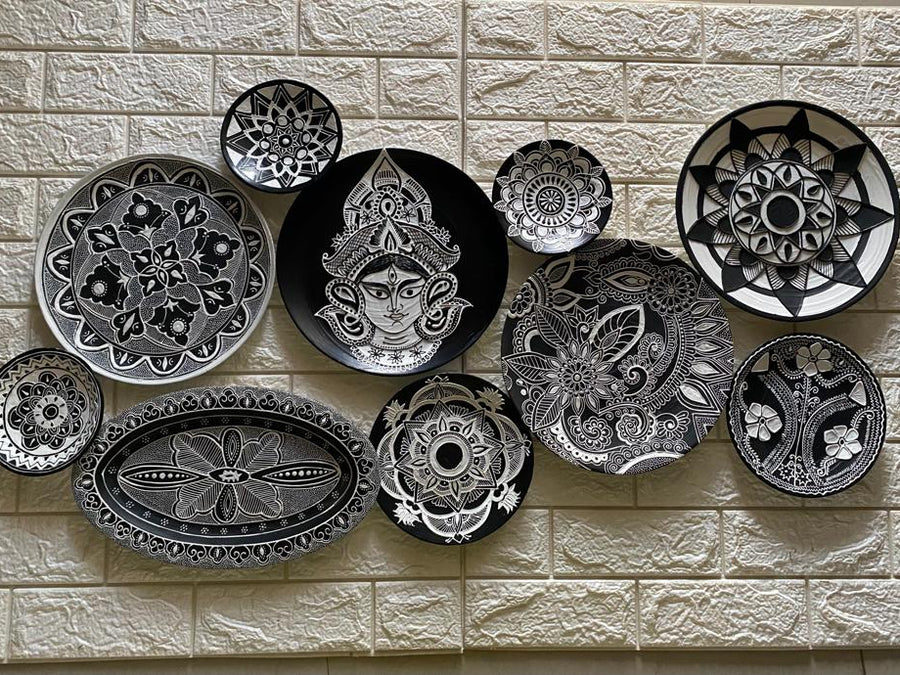 Echoes of Africa -African Inspired handcrafted Wallplate by Culture Aisle India