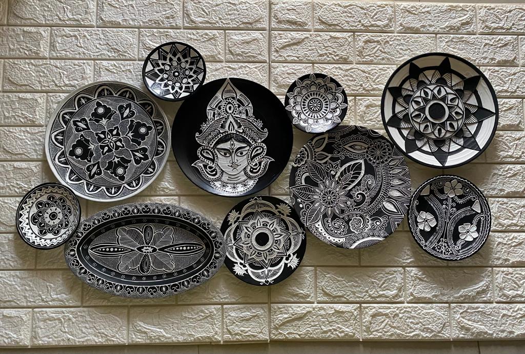 Echoes of Africa -African Inspired handcrafted Wallplate by Culture Aisle India