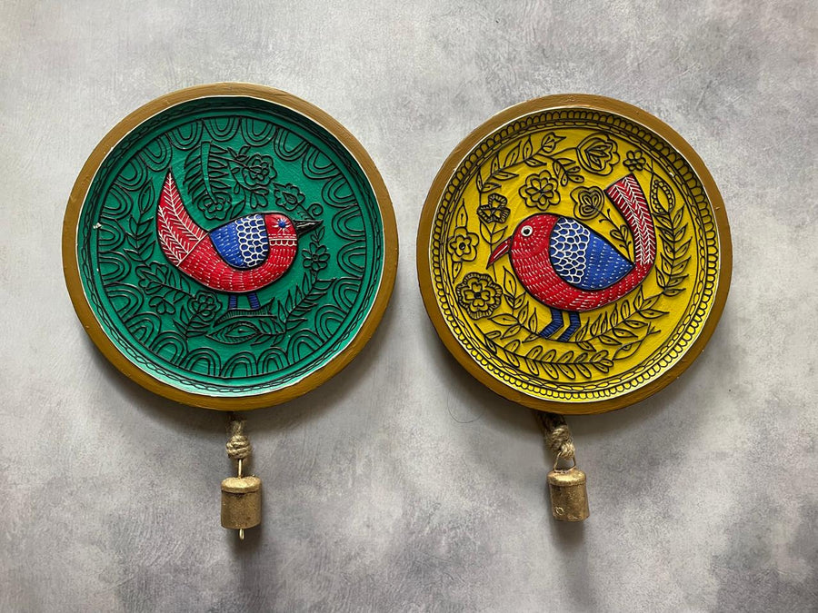 Pichwai Wall Plates – Timeless Folk Art for Elegant Wall Décor