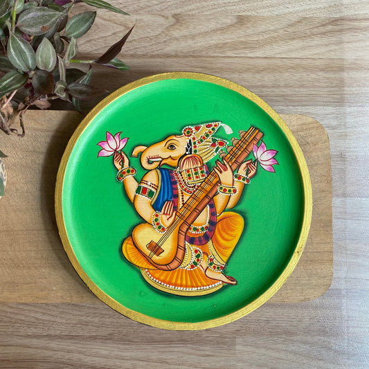 Veena Ganesha – Pichwai Wallplate