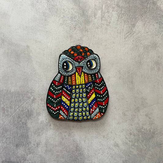 Mystic Owl Magnet – Symbol of Wisdom, Handcrafted for Your Fridge | Culture Aisle India