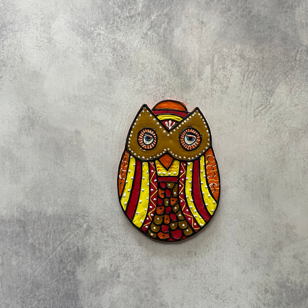 Sunset Owl Fridge Magnet -Handcrafted for Your Fridge| Culture Aisle India