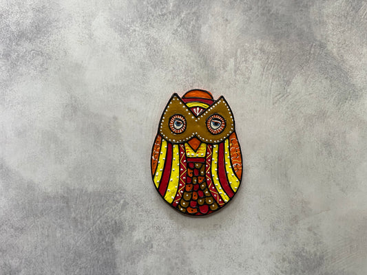 Sunset Owl Fridge Magnet -Handcrafted for Your Fridge| Culture Aisle India
