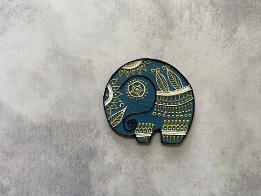Handcrafted Tribal Elephant Fridge Magnet – Symbol of Wisdom & Strength | Culture Aisle India