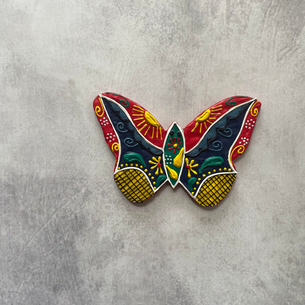 Handcrafted Butterfly Fridge Magnet – Vibrant Symbol of Transformation & Hope | Culture Aisle India
