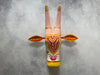 Hand-Painted Wooden Cow Head Wall Mask – Folk Art Decor by Indian Artisans