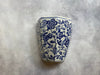 Ceramic Wall Vase – Dutch Blue Floral Accent (Wall-Mountable )