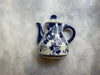 Wall-Mounted Ceramic Teapot – Dutch Blue Grapevine Pattern (Wall-Mountable )