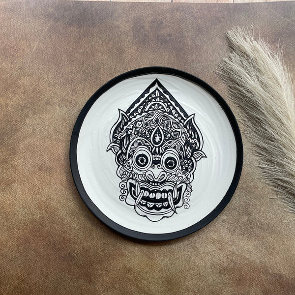 Guardian Spirit – Handcrafted Tribal Mask Wall Plate by Culture Aisle India