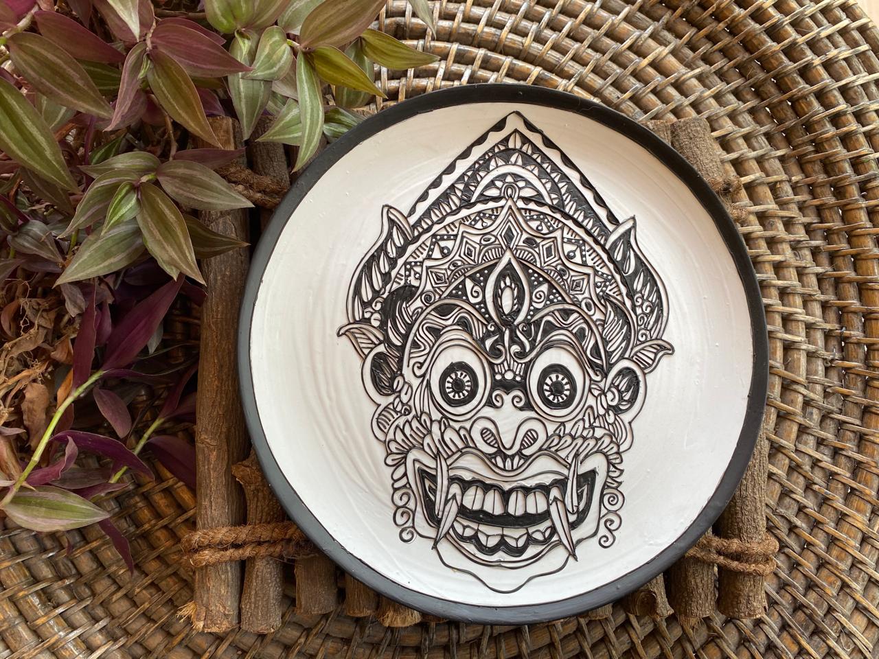 Guardian Spirit – Handcrafted Tribal Mask Wall Plate by Culture Aisle India