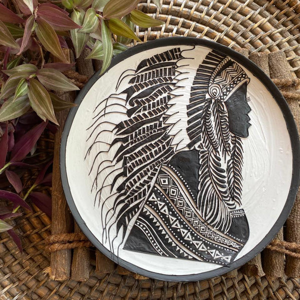 Tribal Wisdom – Native Spirit Wall Plate by Culture Aisle India