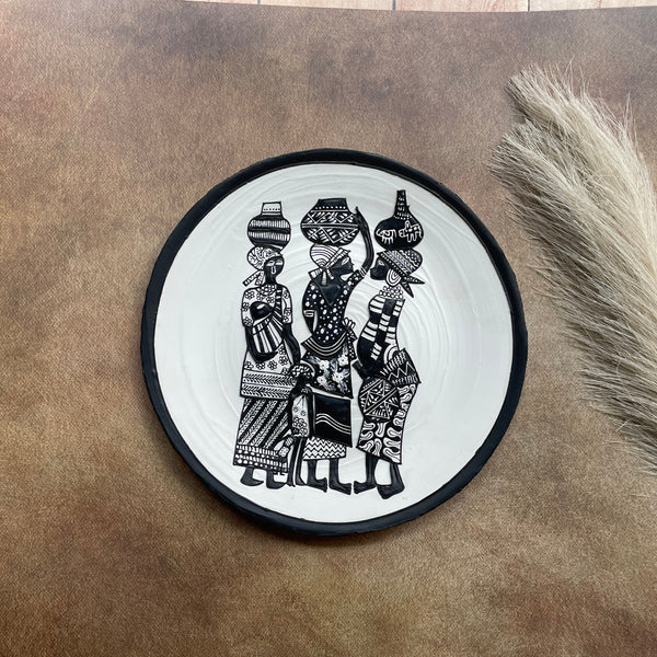 Sisterhood of the Savannah – Tribal Women Wall Plate