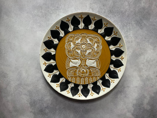 Kalikrit – The Sacred Bloom Handcrafted Wallplate| Culture Aisle India