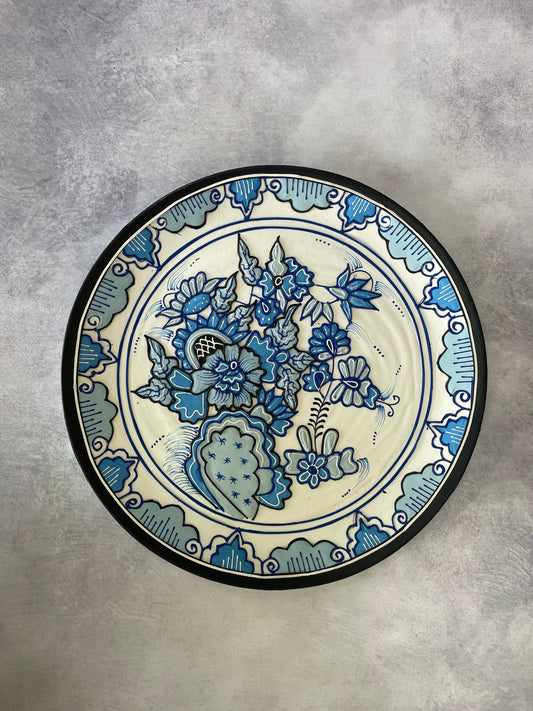 Dutch Blue Blossom Wallplate/ 10.5 In / Culture Aisle India