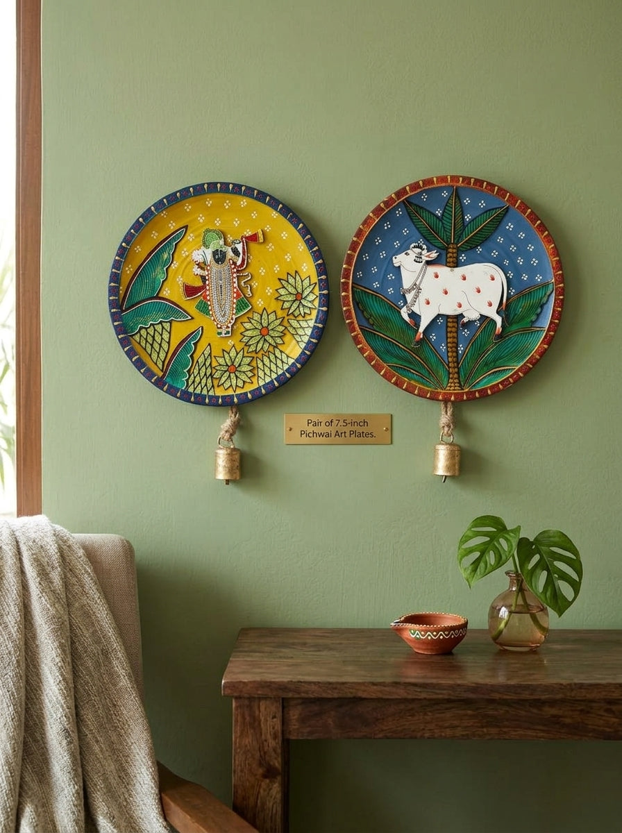 Handcrafted Wall Plate Set (2 Pieces)