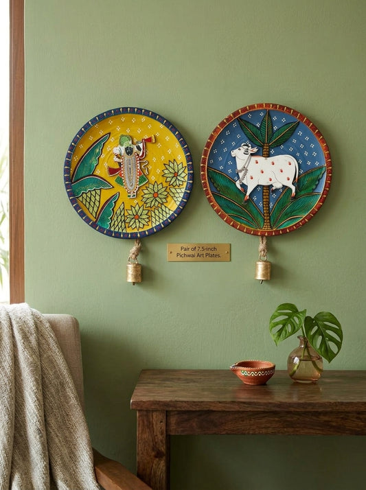 Handcrafted Wall Plate Set (2 Pieces)