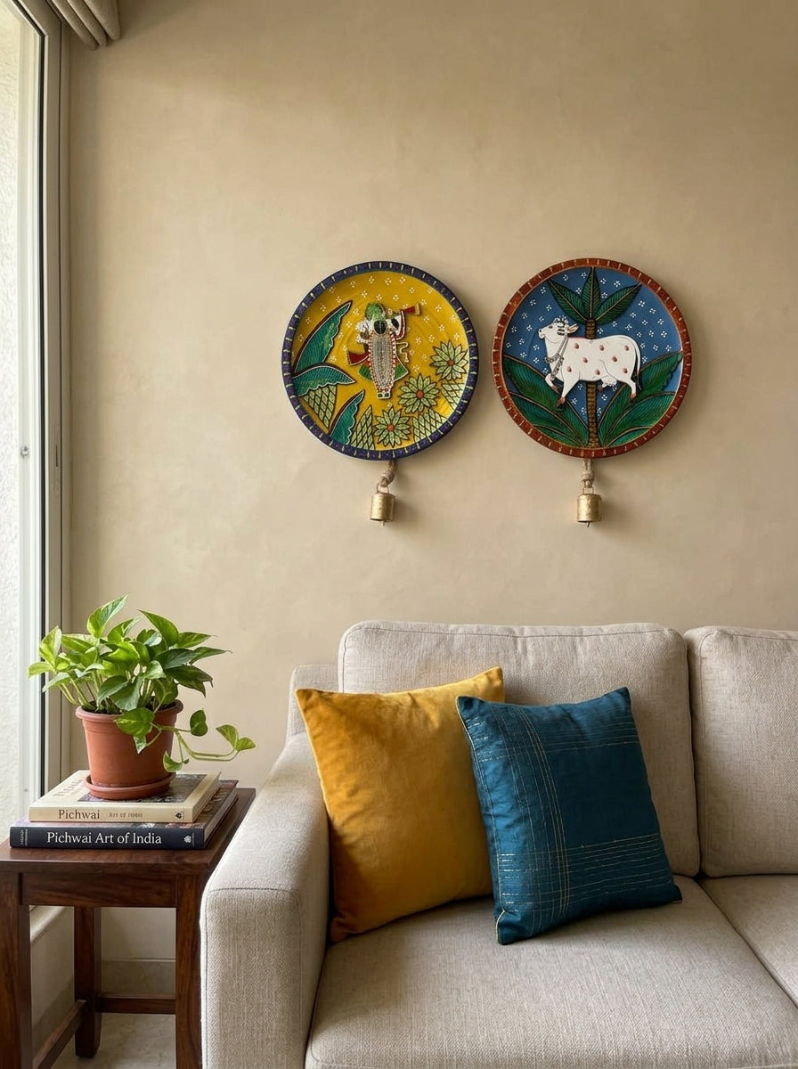 Handcrafted Wall Plate Set (2 Pieces)