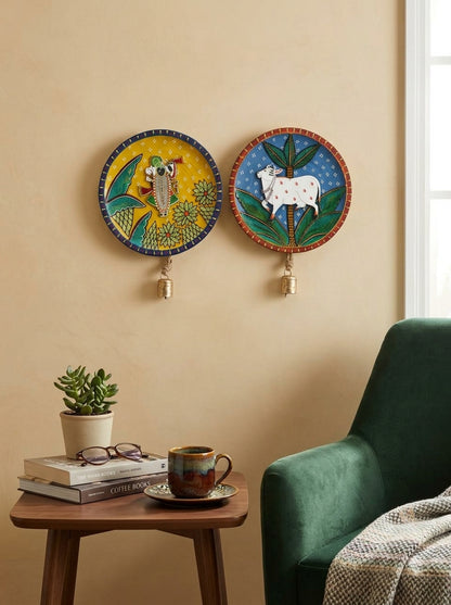 Handcrafted Wall Plate Set (2 Pieces)
