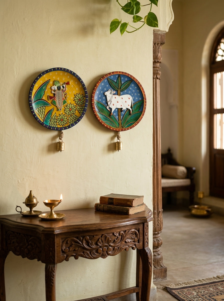 Handcrafted Wall Plate Set (2 Pieces)
