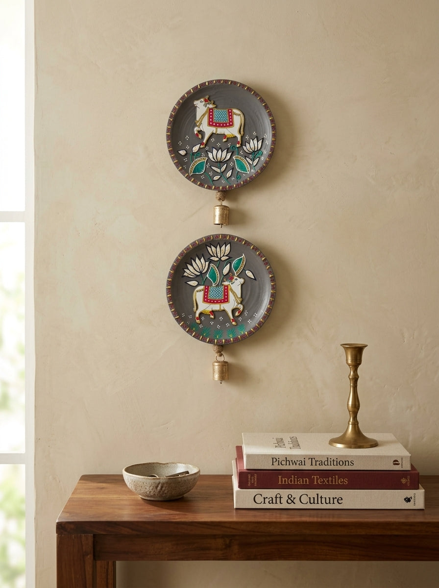Handcrafted Wall Plate Set (2 Pieces)
