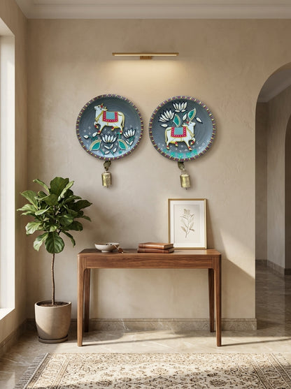Handcrafted Wall Plate Set (2 Pieces)