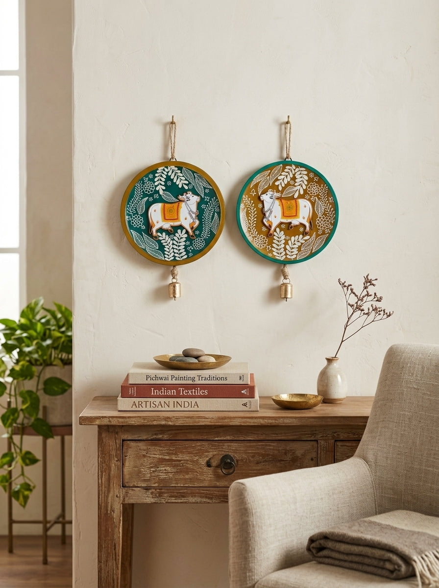 Handcrafted Wall Plate Set (2 Pieces)