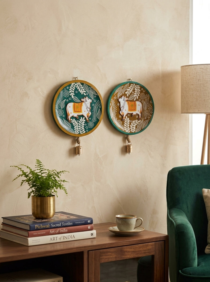 Handcrafted Wall Plate Set (2 Pieces)