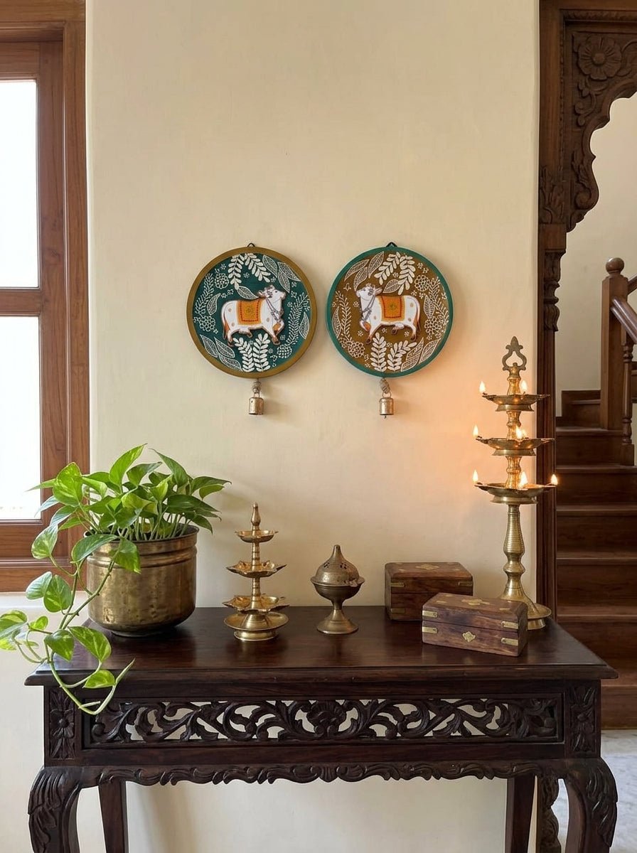 Handcrafted Wall Plate Set (2 Pieces)