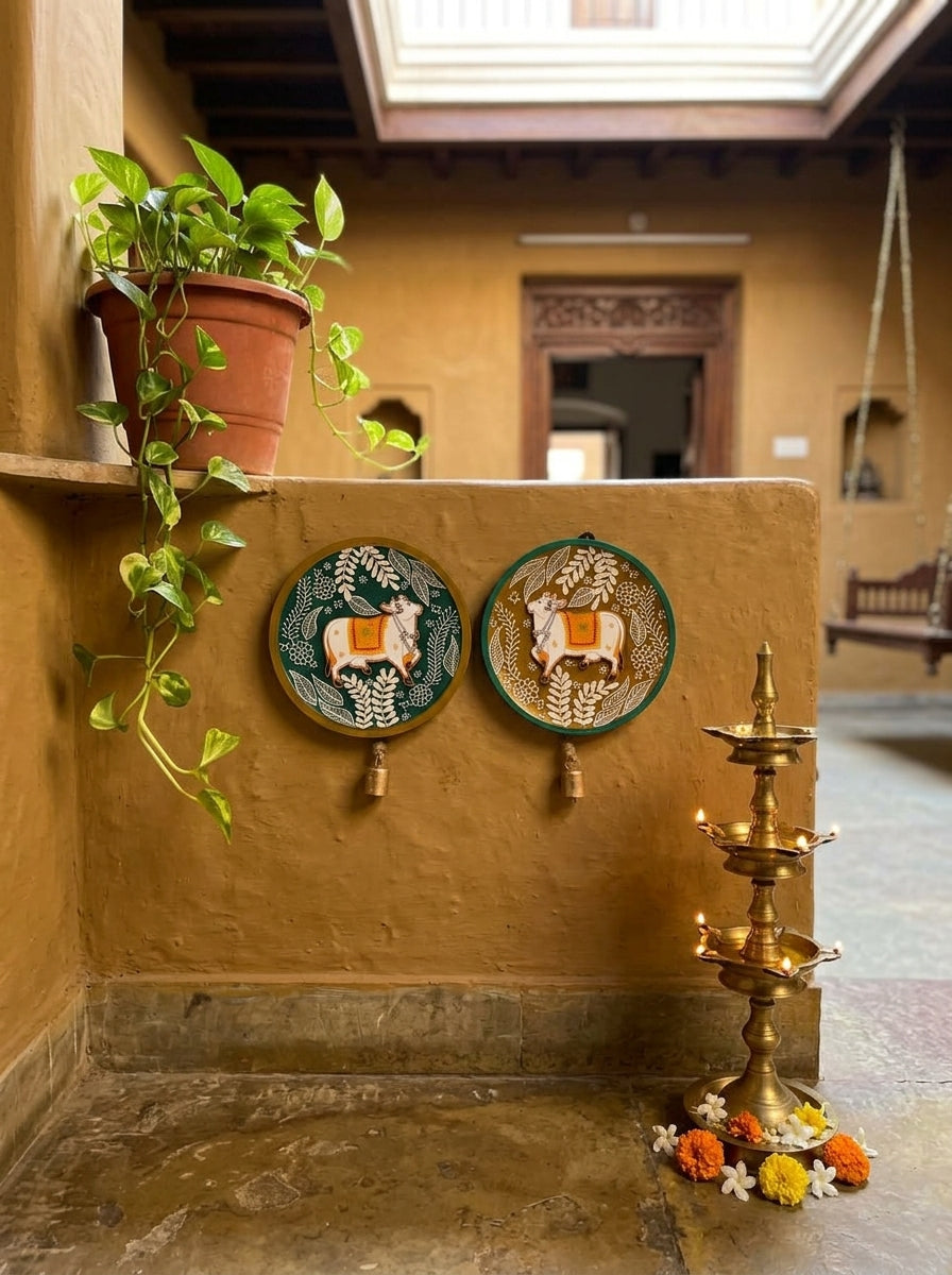 Handcrafted Wall Plate Set (2 Pieces)