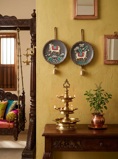 Handcrafted Wall Plate Set (2 Pieces)