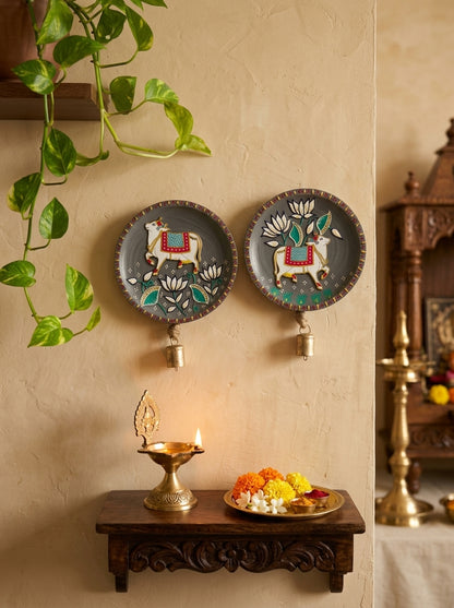 Handcrafted Wall Plate Set (2 Pieces)