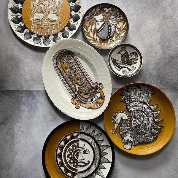 Handcrafted Wall Plate Set (6 Pieces)