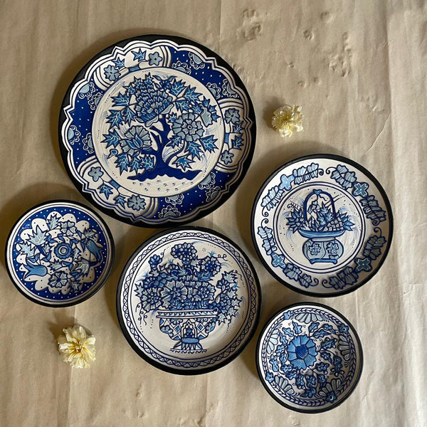 Handcrafted Wall Plate Set (5 Pieces)
