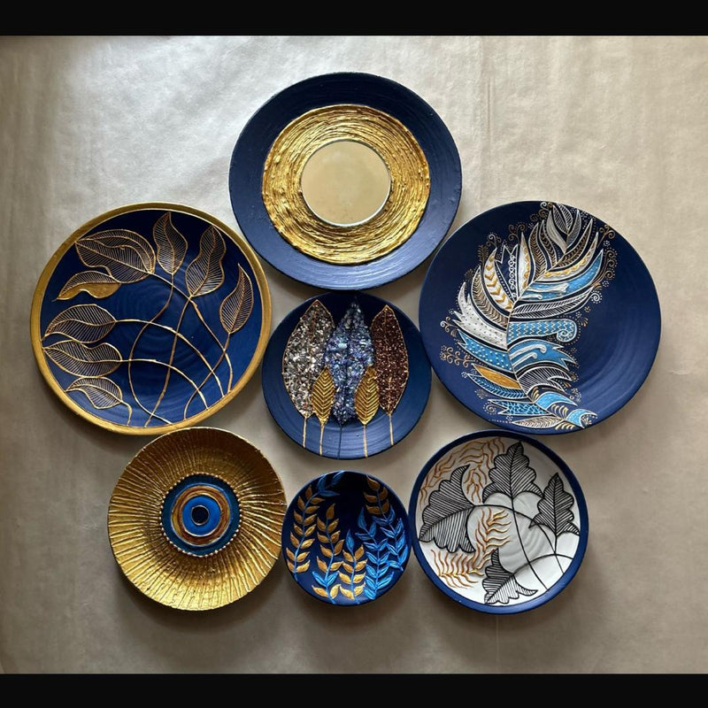 Handcrafted Wall Plate Set (7 Pieces)