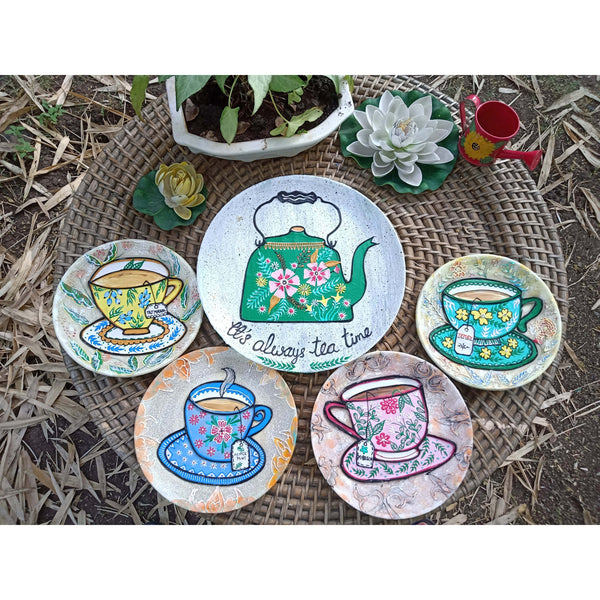 Handcrafted Wall Plate Set (5 Pieces)
