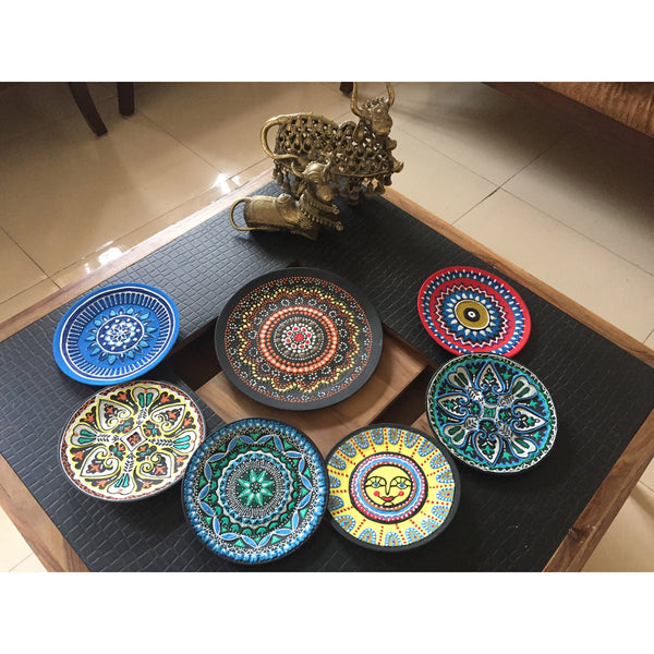 Handcrafted Wall Plate Set (7 Pieces)