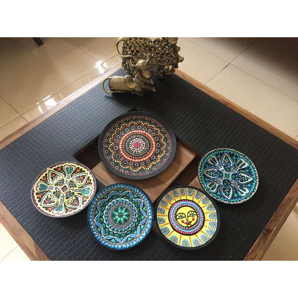 Handcrafted Wall Plate Set (5 Pieces)