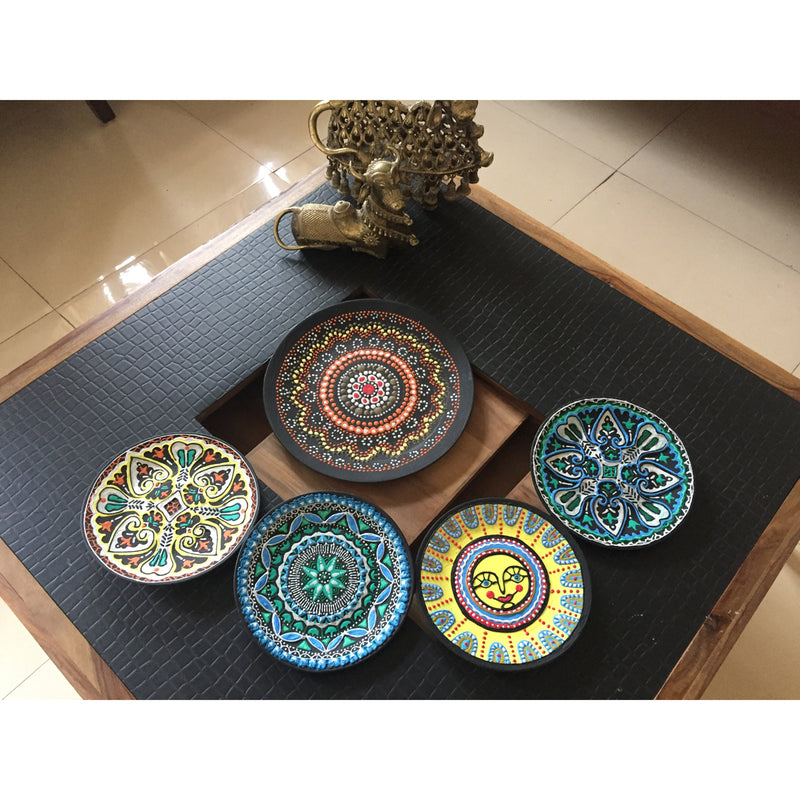Handcrafted Wall Plate Set (5 Pieces)