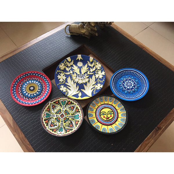 Handcrafted Wall Plate Set (5 Pieces)